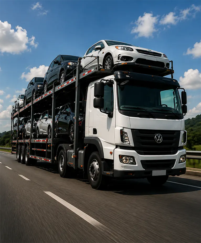 Transporte com cegonha